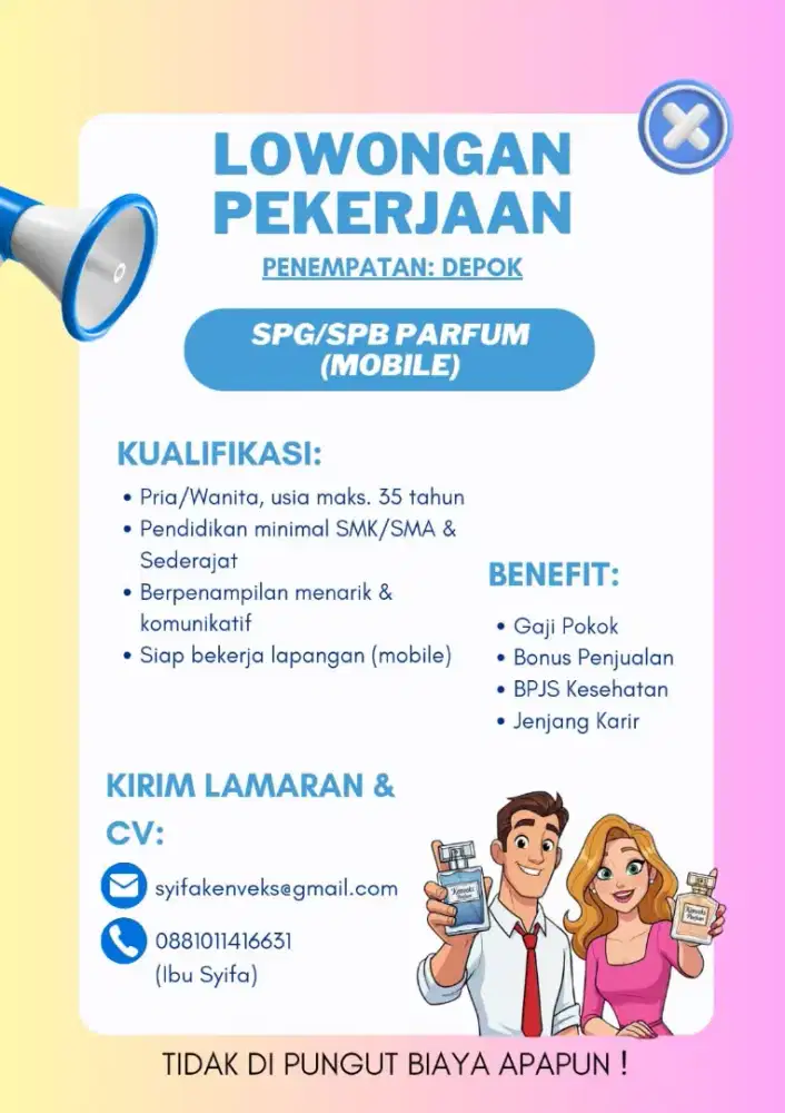 SPG/SPB PARFUM LAPANGAN (MOBILE)