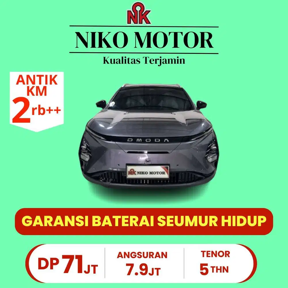(SPT BARU KM2RB+) OMODA E5 LISTRIK 2024/2025 (TIPE TERTINGGI) AT