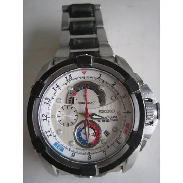 Original jam tangan pria Seiko Velatura water resistant
