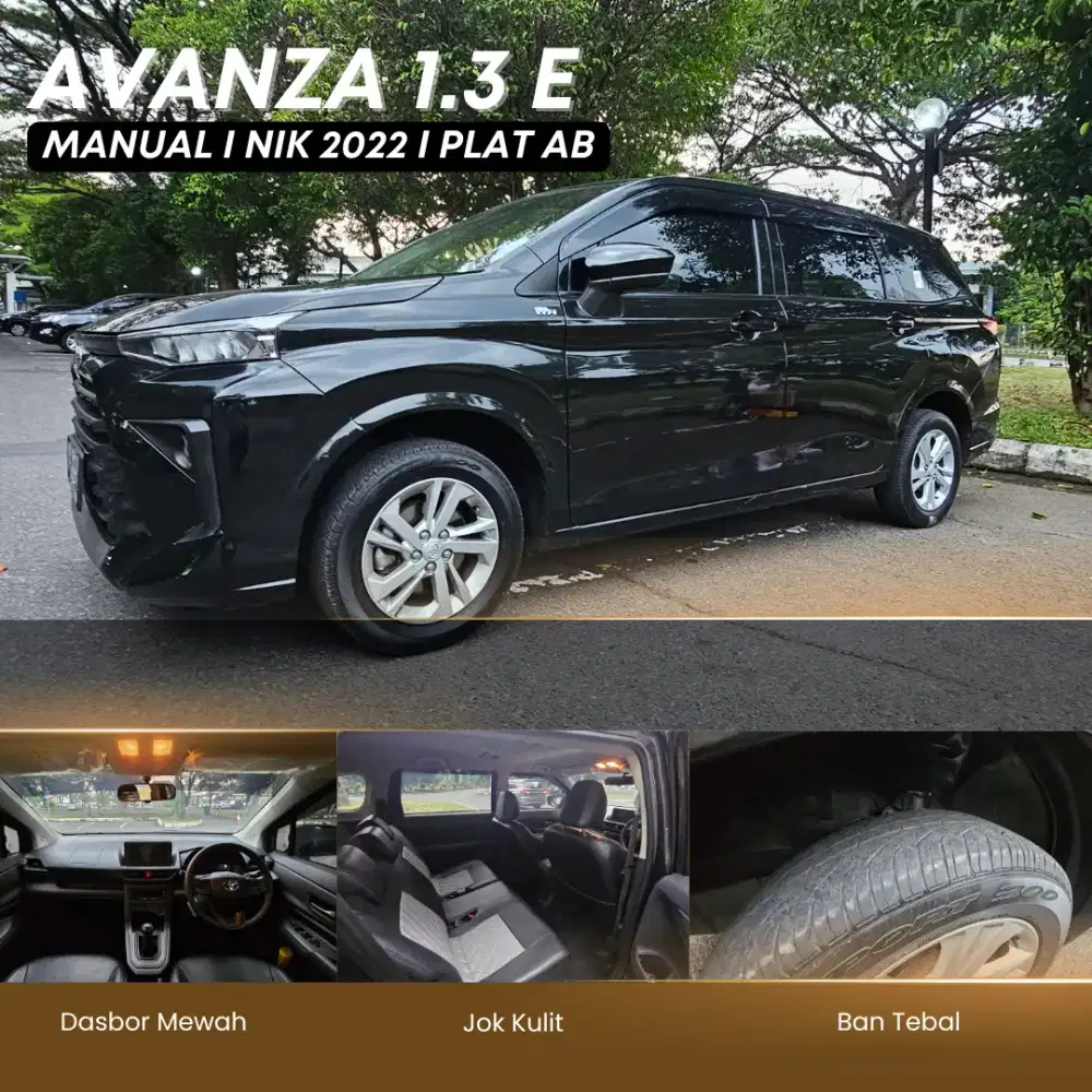 Avanza 1.3 MT NIK 2022 Plat Lokal AB