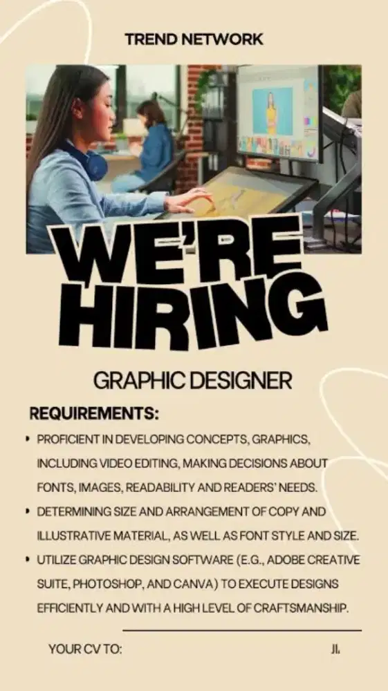 Dicari Graphic Designer untuk Media Social