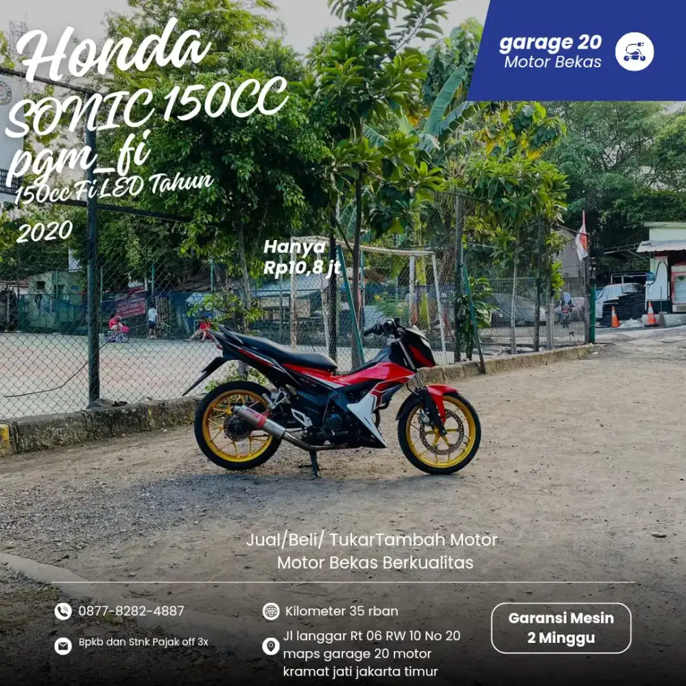 Honda Sonic 150cc pgm_fi Tahun 2020