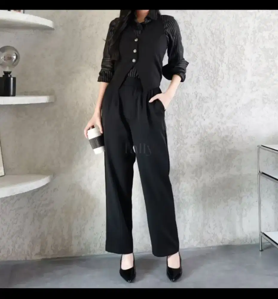 FALLY Ellony Long Pants Celana Formal Wanita
