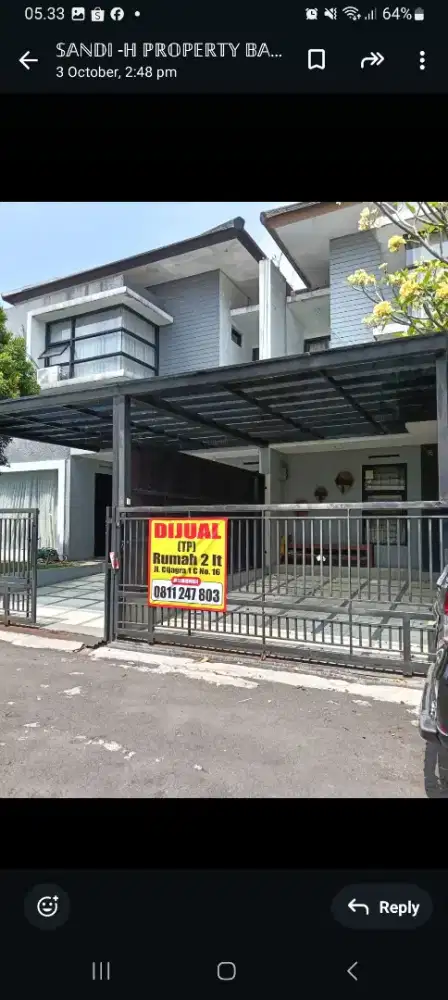 Dijual rumah cantik ditengah kota