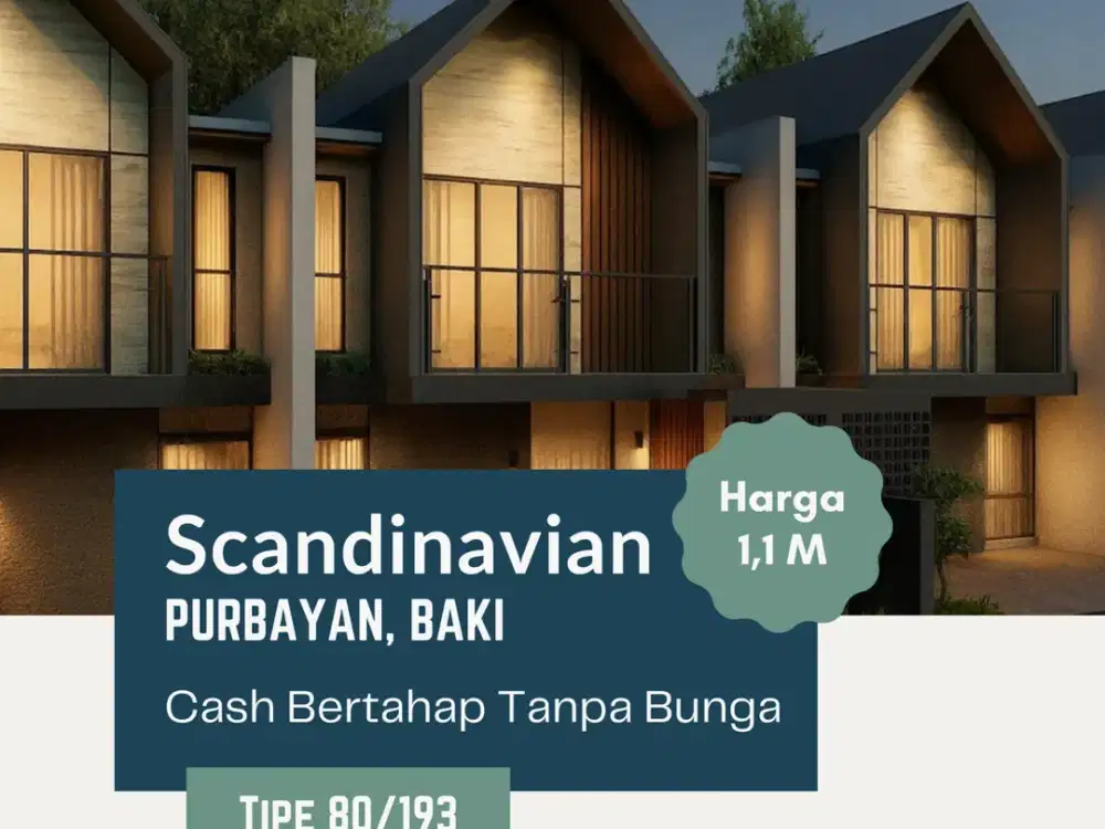 Rumah SHM 2Lt Area Pemukiman Purbayan Baki