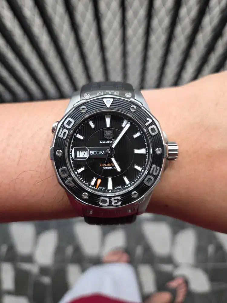 Aquaracer 500M Calibre 5 Black Dial Automatic