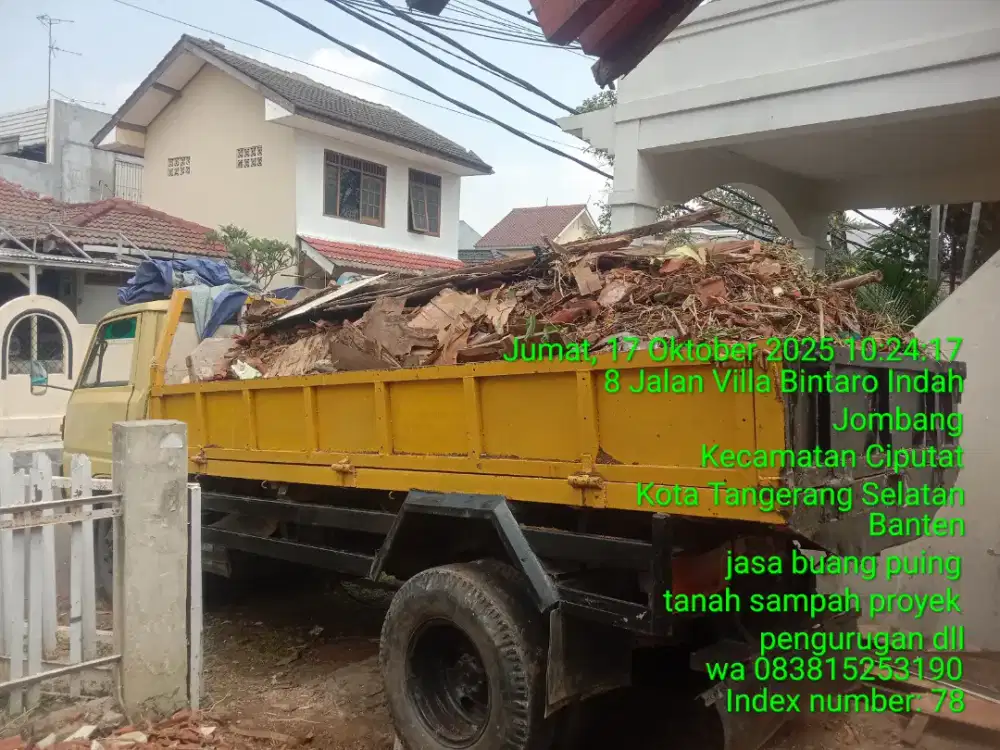 Tukang buang puing tanah dll