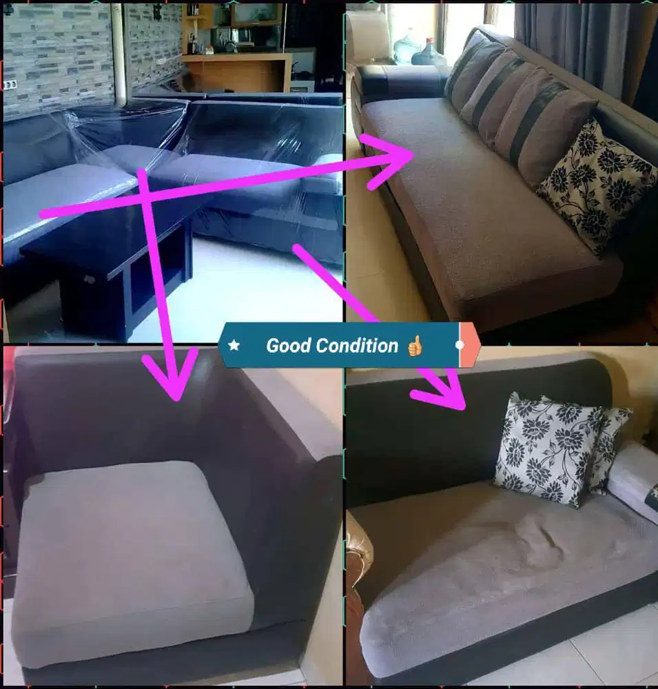 Dijual Sofa 7 Seater kondisi bagus, luas nyaman awet Fullset