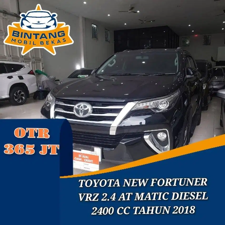TOYOTA FORTUNER VRZ 2.4 AT AUTOMATIC 2400 CC DIESEL 2400 CC TAHUN 2018