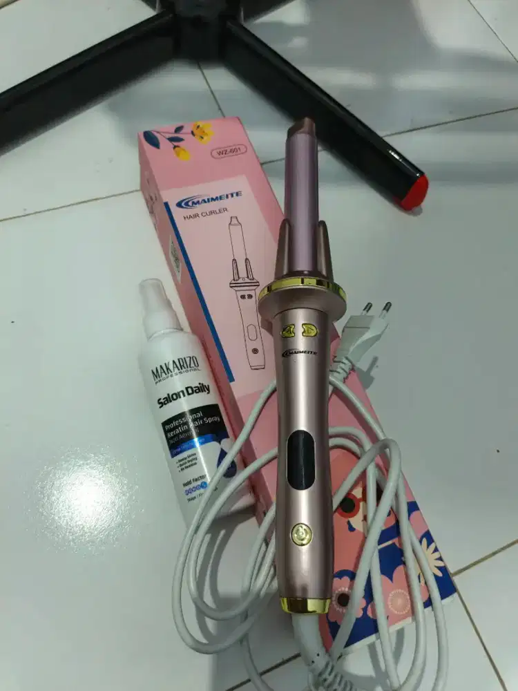 Catokan curly maimeite plis hair spray makarizo