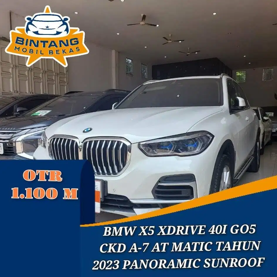BMW X5 XDRIVE 40I GO5 A-7 3.0 CKD AT MATIC 3000 CC TAHUN 2023 SUNROOF
