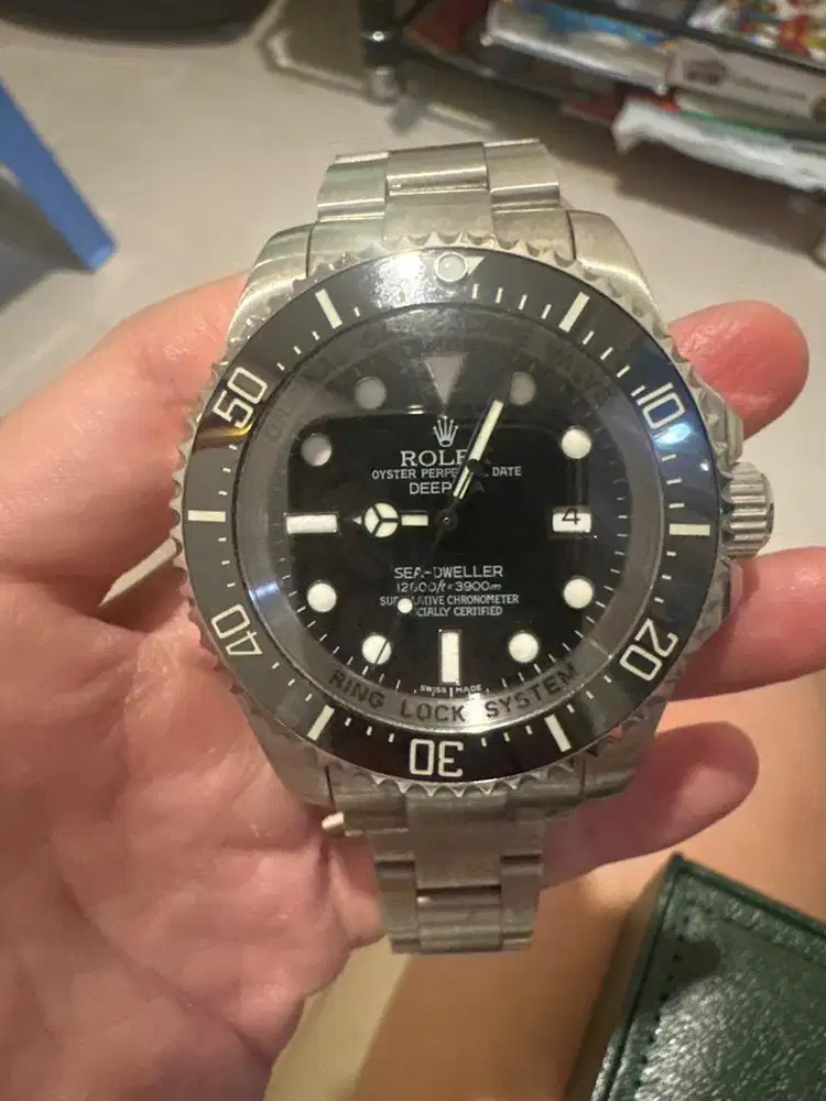 Rolex deepsea weller hitam ceramic