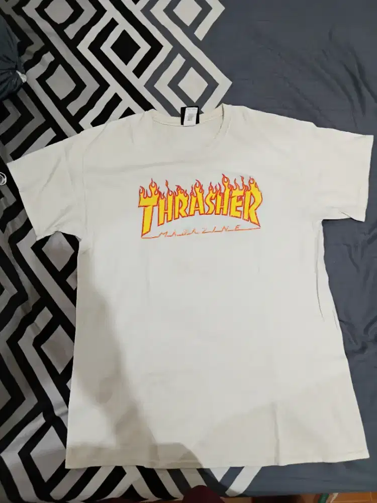 Jual baju Thrasher white Original