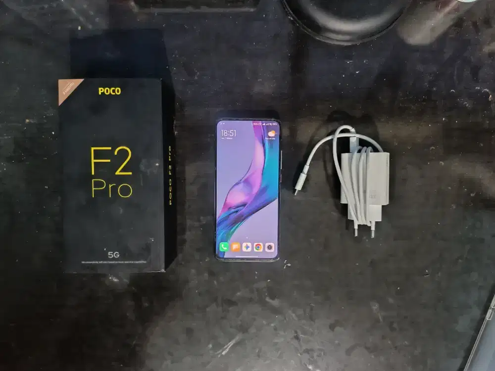 Poco f2 pro phantom white 8/256 fullset