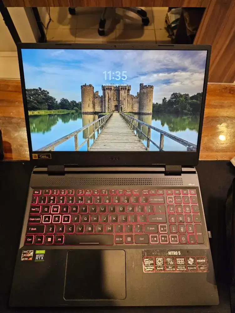 DIJUAL LAPTOP GAMING ACER NITRO Ryzen 7 6800h 16gb ram rtx 3050