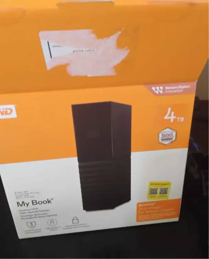 Harddisk eksternal WD my book 4 TB garansi on 30-Jun-2028