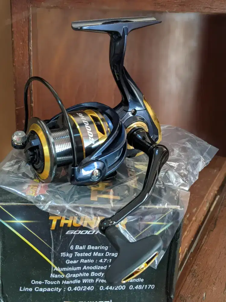 Katrol Pancing Reel Besar 6000 Besi Smooth Baru
