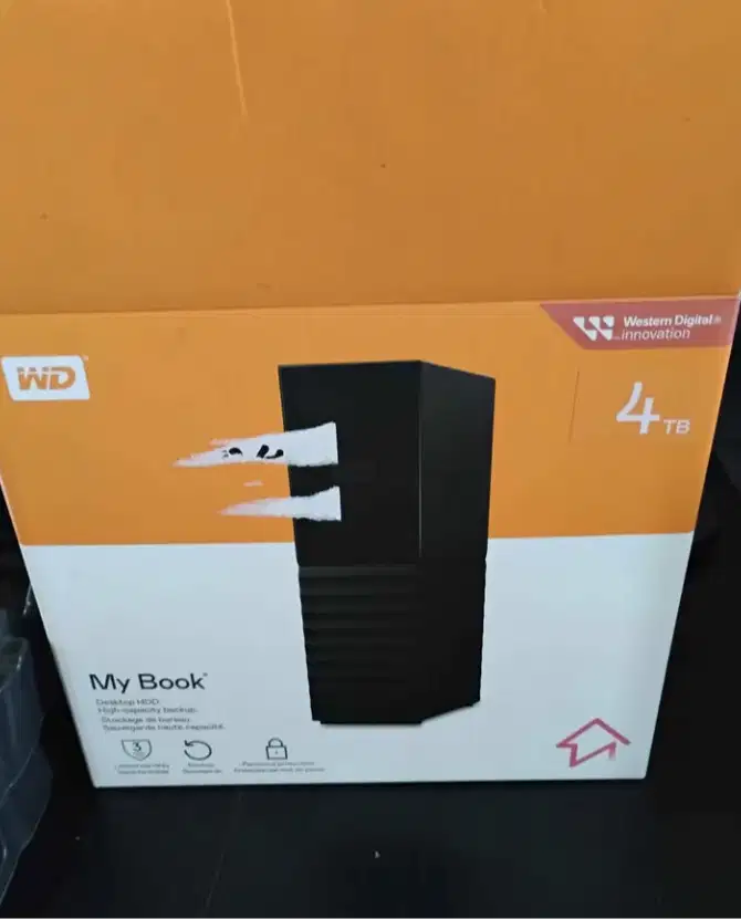 Harddisk external WD my book 4 TB garansi on 16 Juni 2027