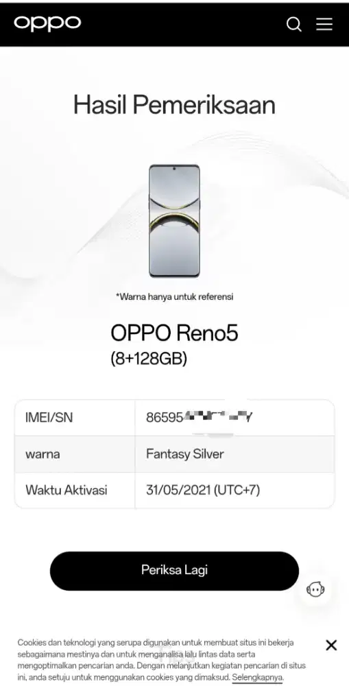 Oppo Reno 5 Ram 8/128gb