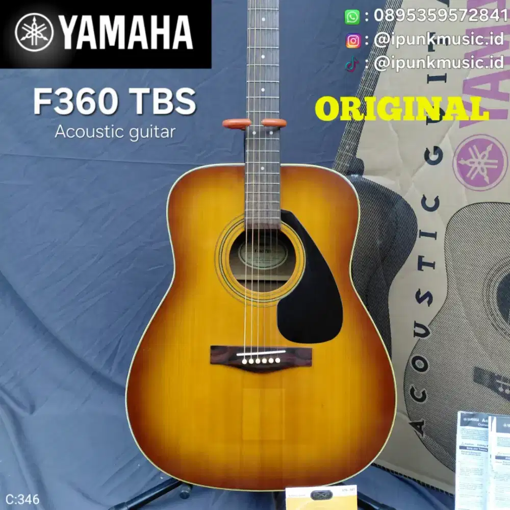 Yamaha F360 TBS Original Gitar Akustik seri di atas F310 string jumbo