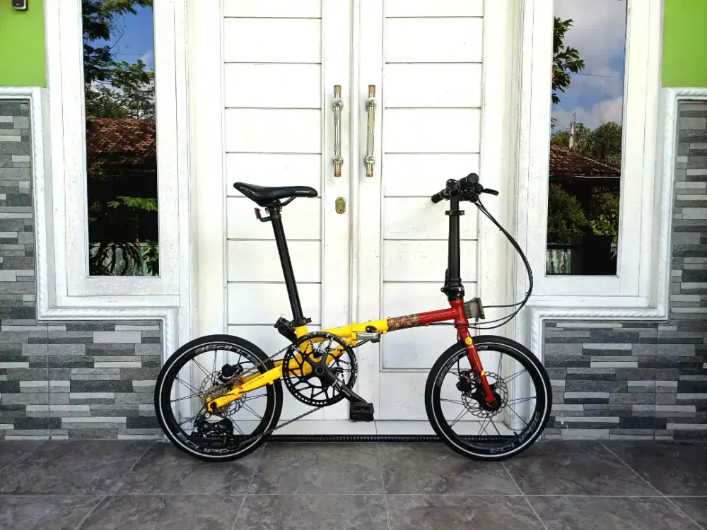 Sepeda Lipat Element Troy X10 Limited Edition Bike To Work Batik Mulus