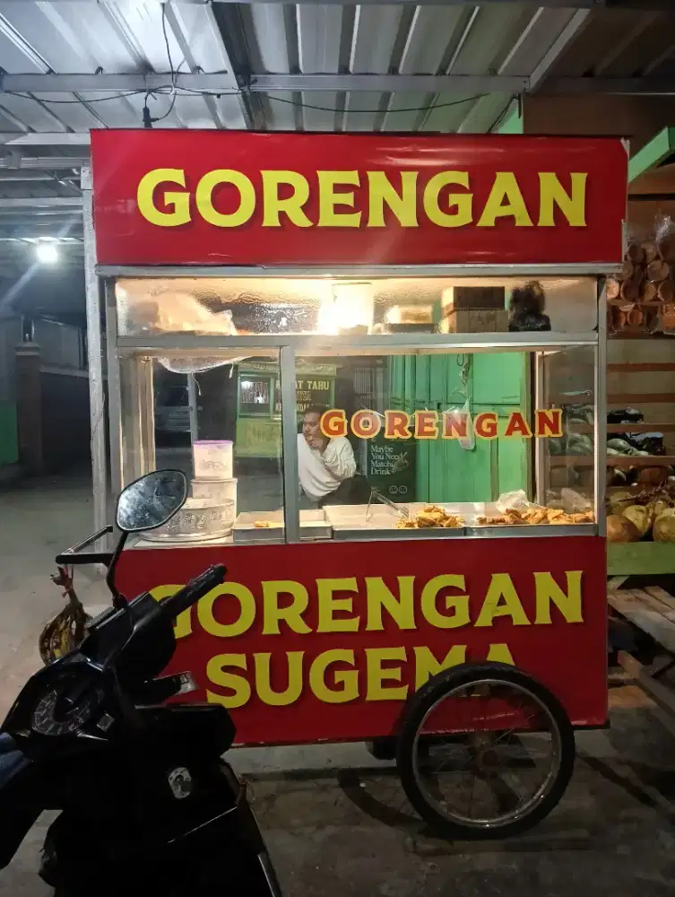Roda Gerobak Jualan Aluminium