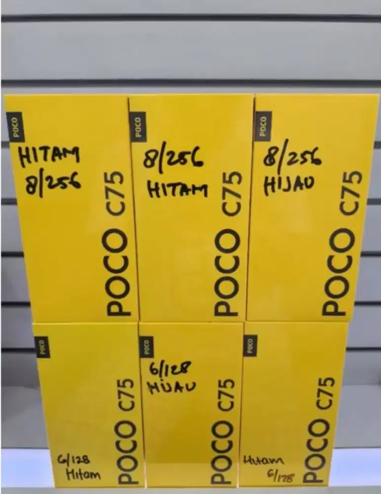 Murah new Poco C75 6/128 grs resmi, BS TT