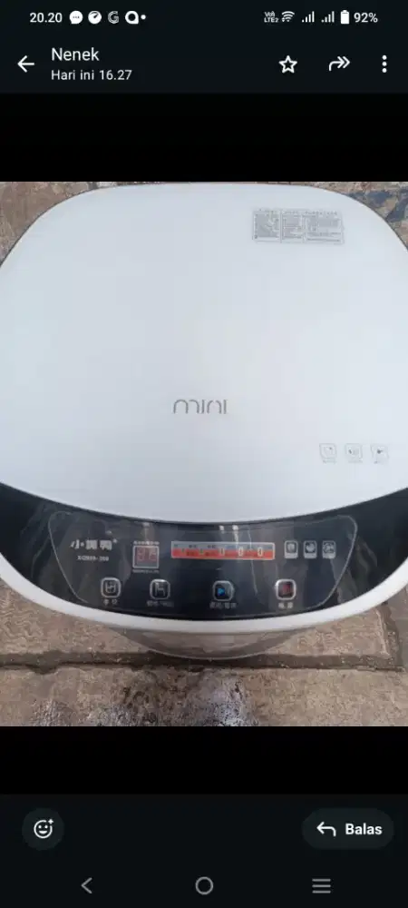 mesin cuci mini pakaian dan sepatu