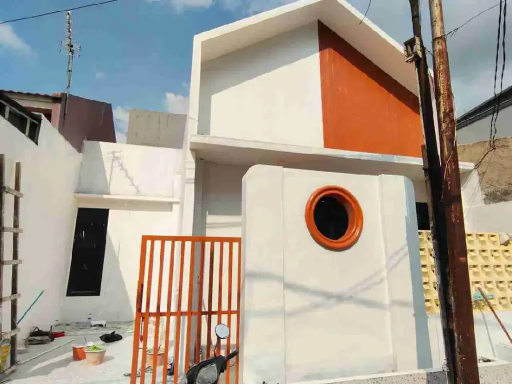 Dijual Cepat Rumah Baru Full Renovasi bertemakan Scandinavia di Perum Pesona anggrek Bekasi Kota