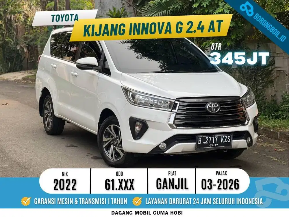 [ Diesel ] TOYOTA INNOVA REBORN 2.4 G AT 2022 - ISTIMEWA