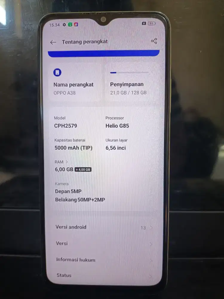 Oppo A38 6/128 + charger