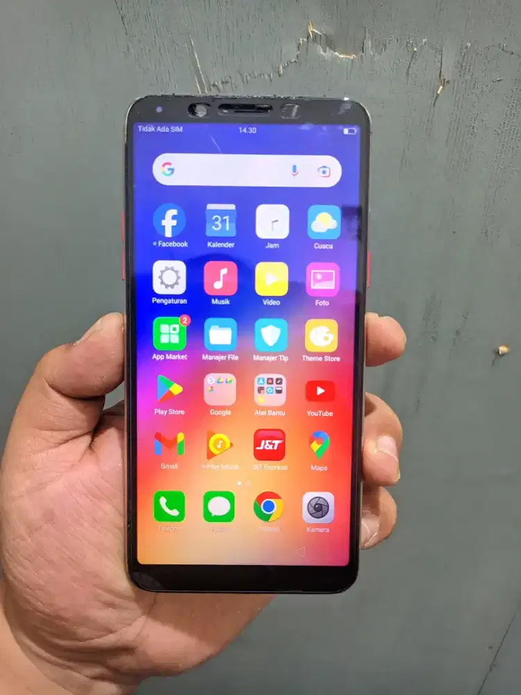 Oppo F5 Ram 4/32GB retak normal