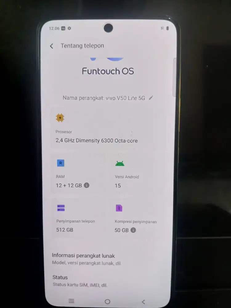 Vivo V50 Lite 5G 12/512 + charger