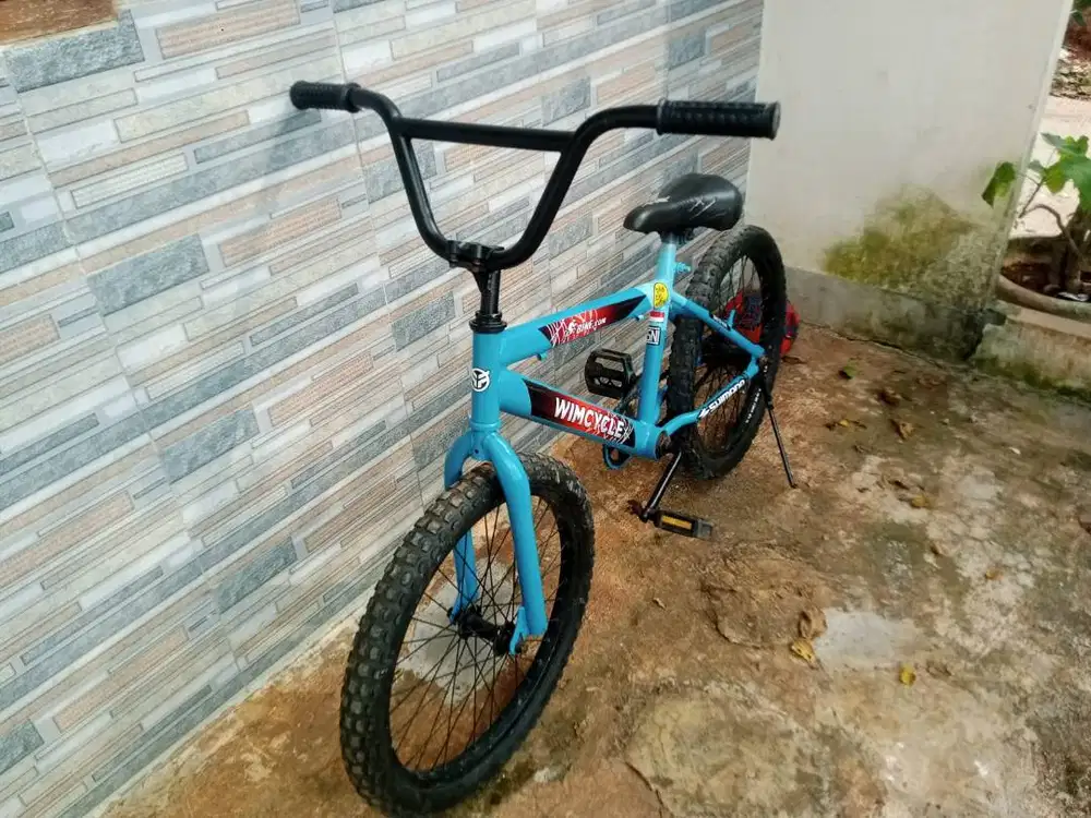 SEPEDA BMX WIMCYCLE UKURAN 20INC MANTAP SIAP PAKAI REM TORPEDO