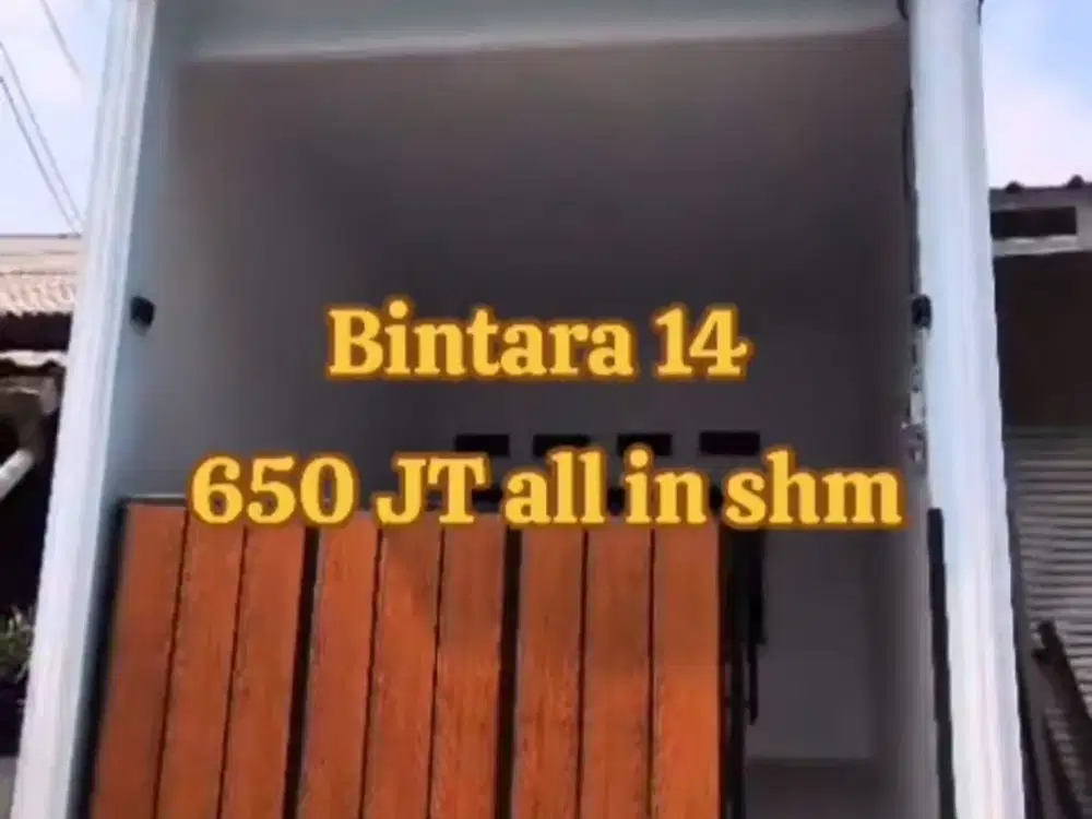 BEKASI BARAT Dijual Rumah 2-lt Siap Huni di Bintara