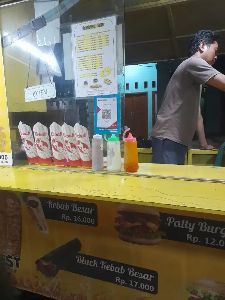 Gerobak kebab full set