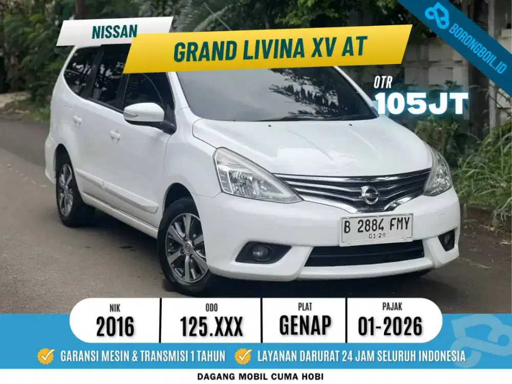 Nissan Grand Livina XV AT 2016 Putih