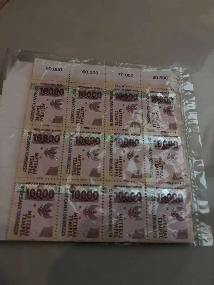 Dijual Materai 10.000