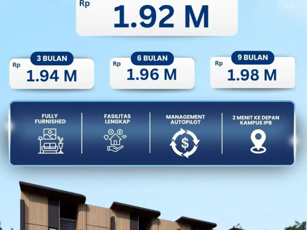 Dijual Kos Kosan 10 Kamar Murah, Baru 2 Menit Ke Kampus IPB Bogor Nego