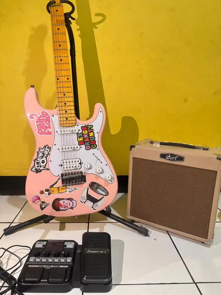 gitar, ampli, efek