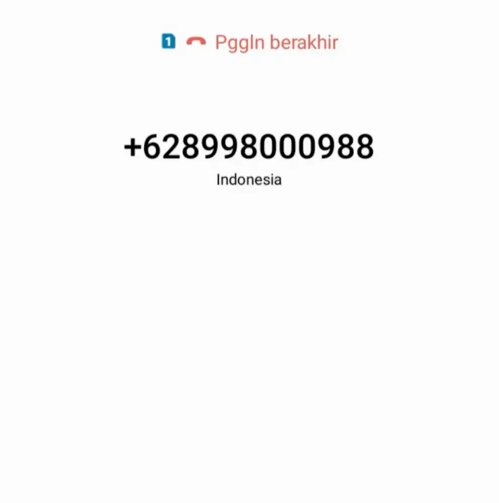 Nomor cantik tri minimalis