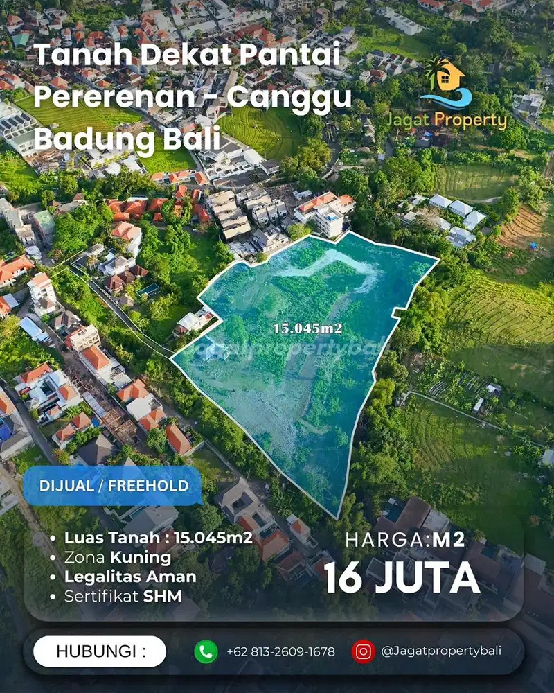Dijual Tanah Berlokasi Pererenan Canggu Badung Bali