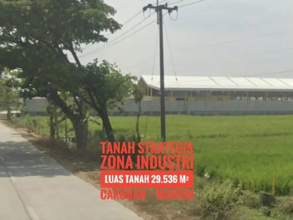 [L], Tanah LD 48 mtr, Kawasan Peruntukan Industri Caruban MADIUN Strategiss