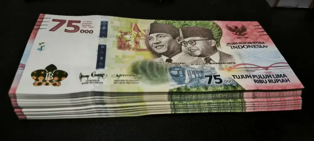 Monggo yg kolektor uang kuno kertas 75rb an