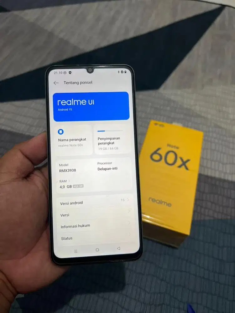 Realme Note X60 Fullset