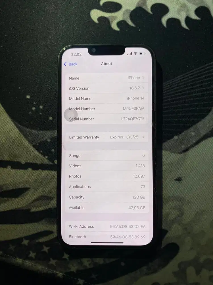 iphone 14 ex ibox garansi masih sampai november