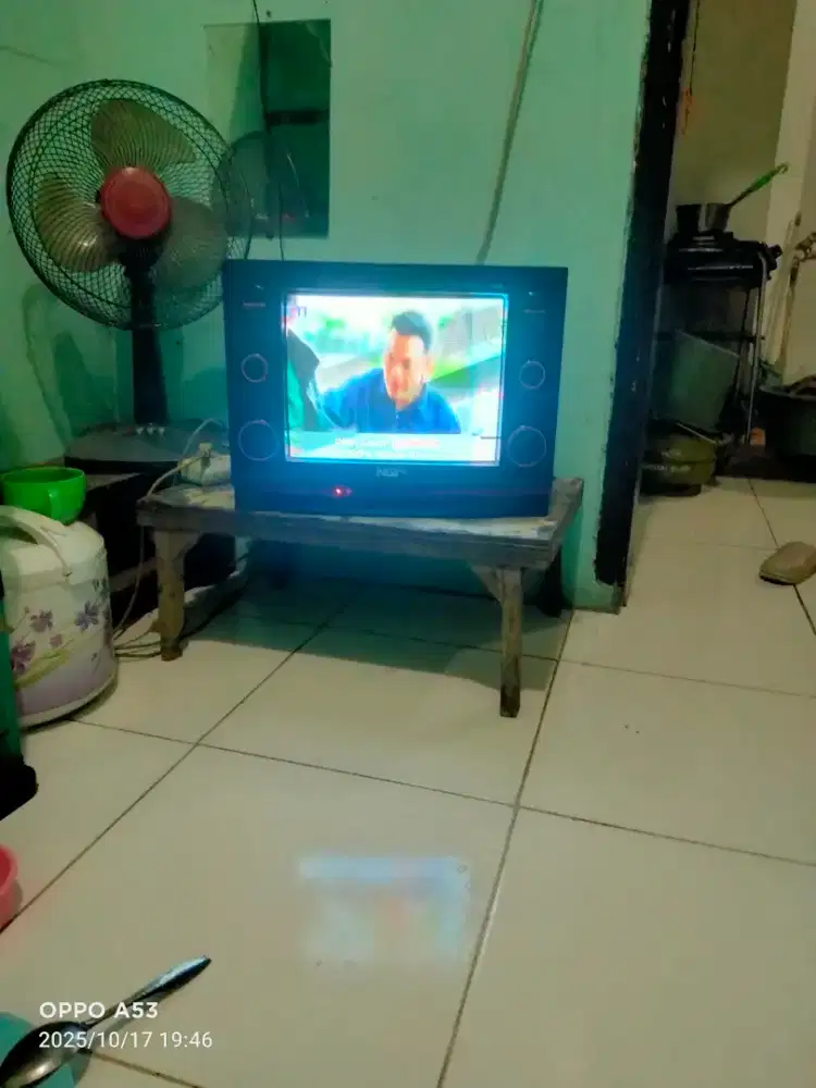 Jual TV tabung udah digital tanpa STB lengkap remot anten