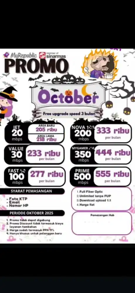 Promo pemasangan internet myrepublic WiFi Myrepublic