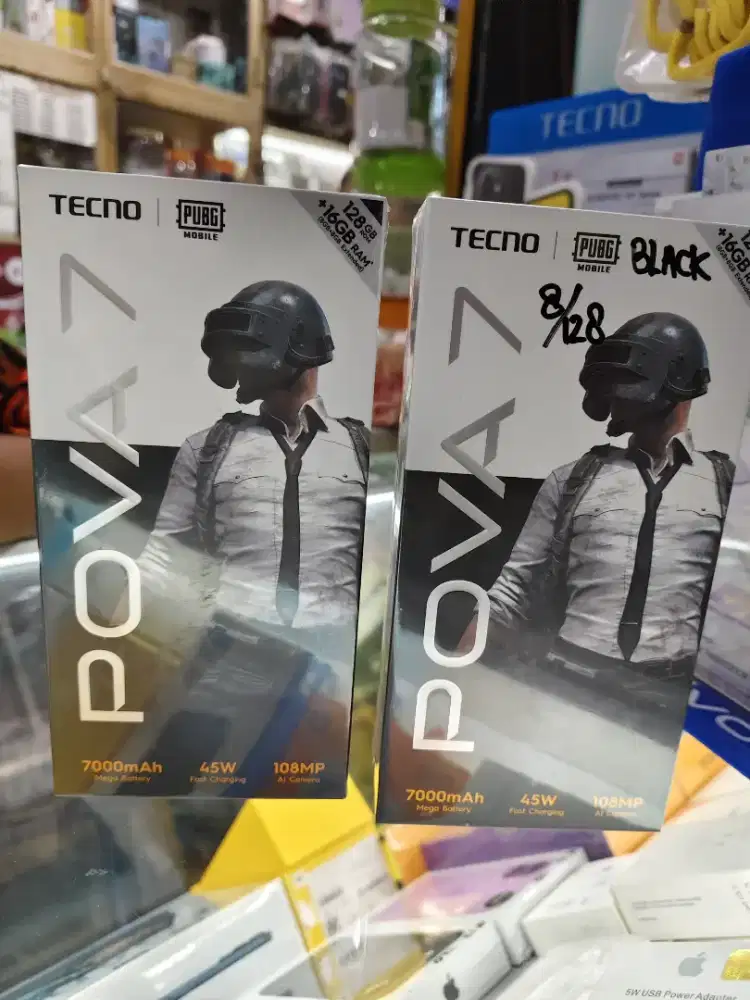 Tecno pova 7 8/128 new promo garansi 13 bulan segel pabrik