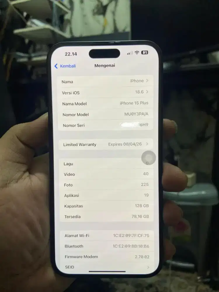 iPhone 15plus ibox 128gb